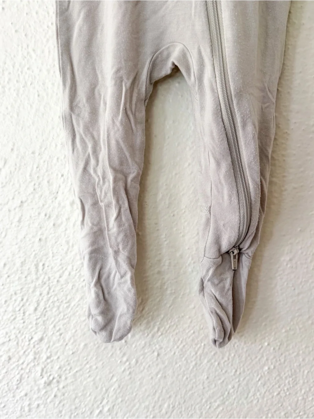Kyte Baby Silver Grey Bamboo 2-Way Zipper Footed Sleeper